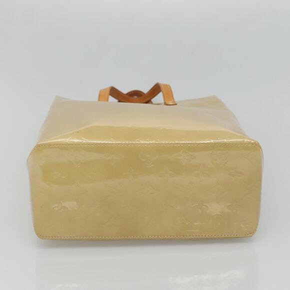 LOUIS VUITTON Monogram Vernis Reade MM Hand Bag Beige M91141 - Picture 9 of 12